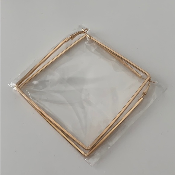 Square Hoops Earrings - Set of 4 - Packaged NWOT - Picture 2 of 7